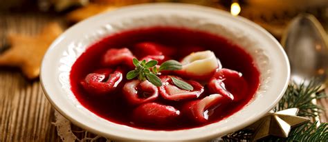 barszcz czysty czerwony traditional vegetable soup  poland