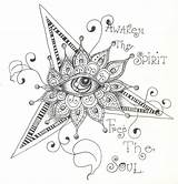Coloring Pages Zentangle Adult Spiritual Spirit Doodles Voorbeelden Drawing Eye Efie Zentangles Ogen Goes Tumblr sketch template