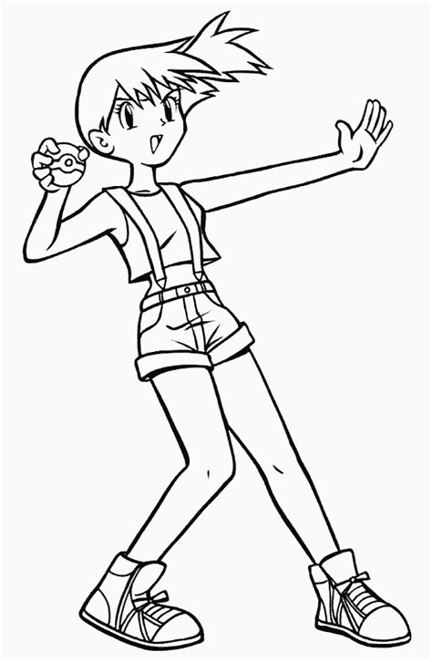 simple coloring pages pokemon trainers coloring pages