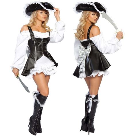Punk Pirate Costume Women Adult Party Halloween Costumes