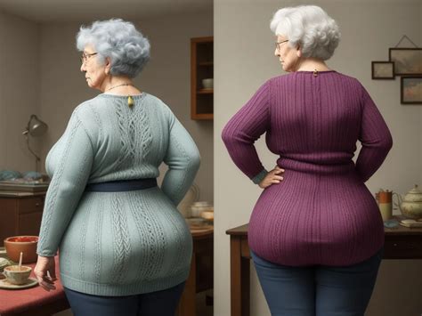 Image Ai Grandma Wide Hips Big Hips Gles Knitting Big