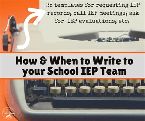 write   iep team includes letter templates