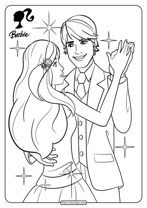 printable barbie coloring pages    relation   barbie