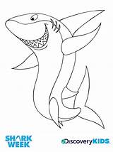 Shark Coloring Kids Pages Megalodon Sharks Whale Happy Color Discovery Clark Week Colouring Drawing Clipart Activities Print Crafts Coloringhome Bruce sketch template