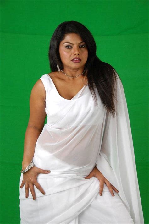actress swathi verma hot white saree blouse photos actress saree
