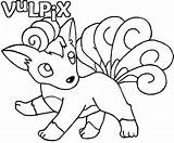 Coloring Pokemon Vulpix Pages Printable Pikachu Color Google Sheets Colouring Search Eevee Getdrawings Getcolorings Drawings Kids Pokémon Print sketch template