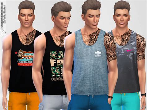 the sims resource male tank top collection 01 breeze