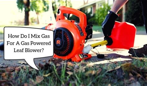 mix gas   leaf blower