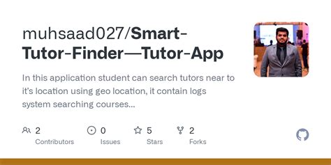 github muhsaadsmart tutor finder tutor app   application