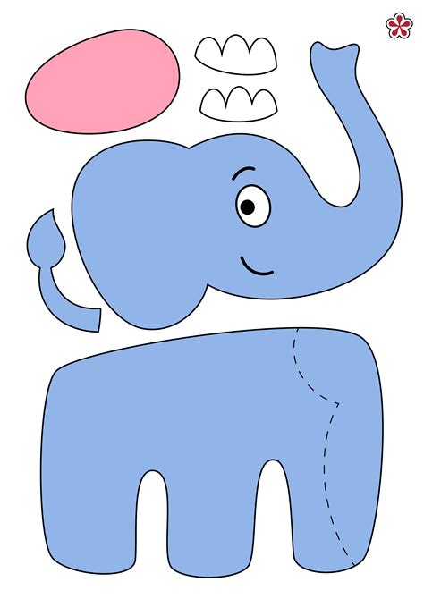 blank elephant template
