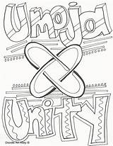 Kwanzaa Umoja Unity Entitlementtrap sketch template