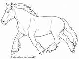 Horse Coloring Draft Pages Getcolorings Printable sketch template