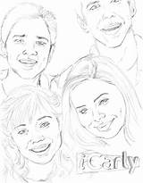 Icarly Coloring Pages Printable Print Popular sketch template