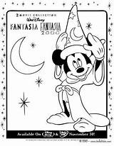 Mickey Coloring Fantasia Mouse Pages Disney Hat Sorcerer Hellokids Print Color 2000 Drawing Template sketch template