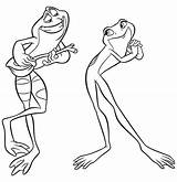 Frog Kleurplaat Kikker Sapos Cantando Kleurplaten Princesa Sapo Tudodesenhos Colouring sketch template