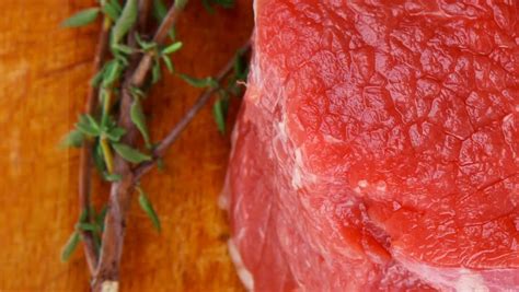 raw red meat  fresh stock footage video  royalty