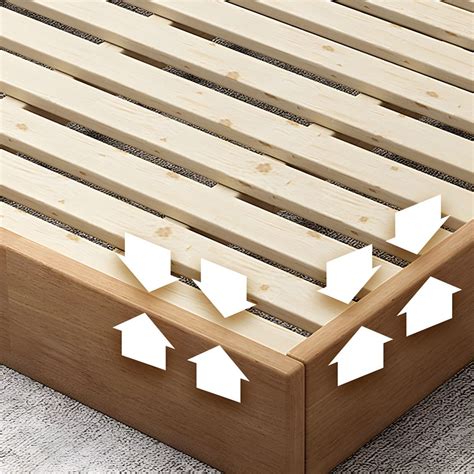 nordic platform bed frame solid wood platform bed  legs unavailable twin xl single bed