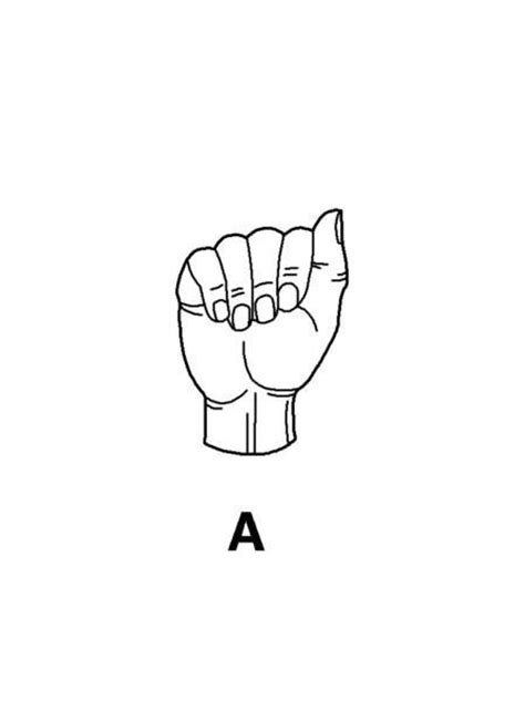 entire alphabet  sign language printables  wwwkraftykidzcom