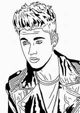Justin Bieber Coloring Pages Sheets Colouring Pop Drawing Star Beiber Color Print Cartoon Book Printable Kids Sabres Getdrawings Fun Popular sketch template