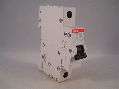 abb mcb  amp type  single pole   circuit breaker sm smc willrose electrical