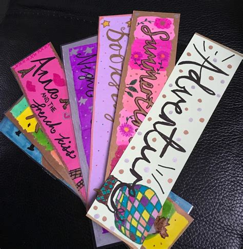 diy bookmarks pretty  memoirs  young adult book blog