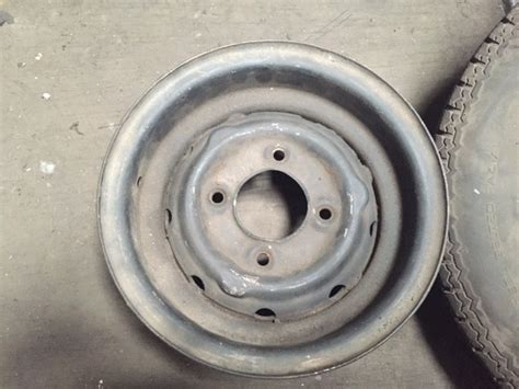 assorted wide steel wheels mini  moke