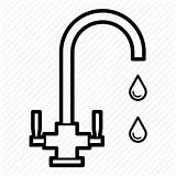 Faucet Tap Water Sink Drawing Icon Kitchen Drawings Paintingvalley Pipe sketch template