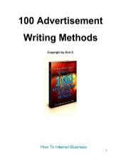 writing  designing  advertisement   guide