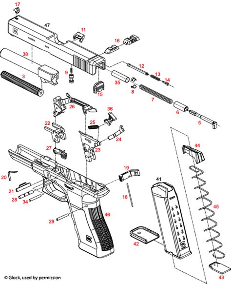 Glock® Models 17 43 Schematic Brownells Uk
