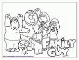 Guy Coloring Family Pages Printable Griffin Cartoon Peter Clipart Sheets Print Popular Book Books Pdf Visit Coloringhome sketch template