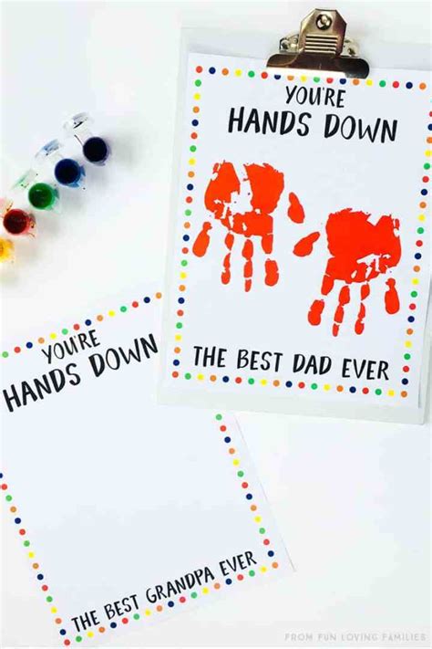 fathers day handprint ideas   printables fun loving families