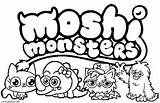 Monsters Moshi Coloring Pages Cool2bkids sketch template