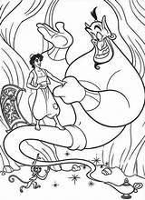 Coloring Pages Aladdin Genie Carpet Magic Disney Colouring Kids Drawing Book Printable Popular Getdrawings sketch template