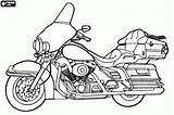 Coloring Harley Davidson Motorcycle Pages Glide Ultra Electra Classic Motorcycles Colouring Clipart Print Bike Luxurious Drawings Adult Kids Logo Truck sketch template