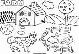 Farm Coloring Pages Print Colorings Farm9 sketch template