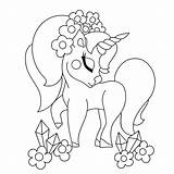 Unicorns Dreaming sketch template