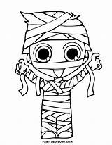 Mummy Halloween Coloring Pages Cliparts Printable Kids Favorites Add sketch template