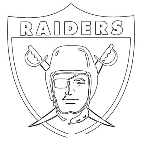 oakland raiders coloring pages raiders logo coloring page adorable