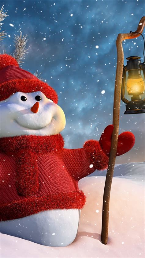 wallpaper snowman hat sweater dress snow lantern