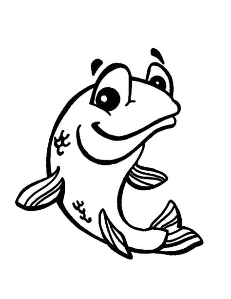 smiling bass fish coloring pages  place  color