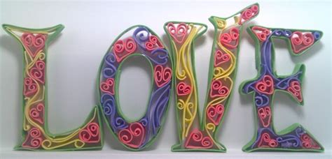 items similar  quilled letters  etsy