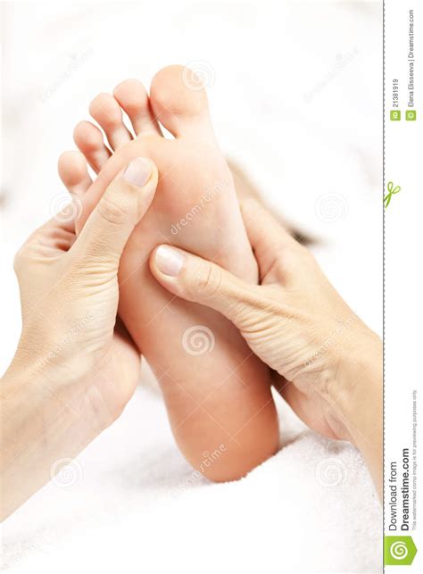 foot massage stock image image of relax care hands