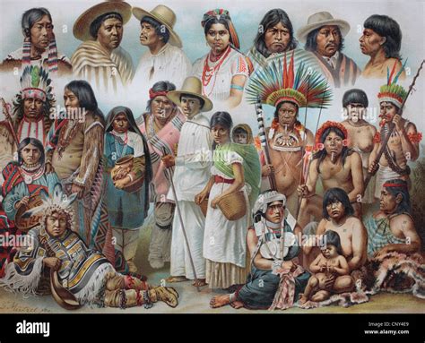 ethnic groups  america  labrador inuit woman  mexican  stock