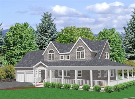 cape  house plans  porch optimal kitchen layout