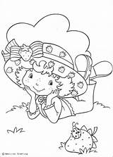 Strawberry Shortcake Coloring Pages Colouring Para Coccinelle Charlotte Colorir Coloriage Fraises Aux Desenhos Desenho Color Cute Ladybug Petite Rosita Fresita sketch template
