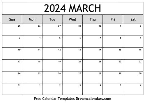 march calendar  printable monthly printable fayth jennica