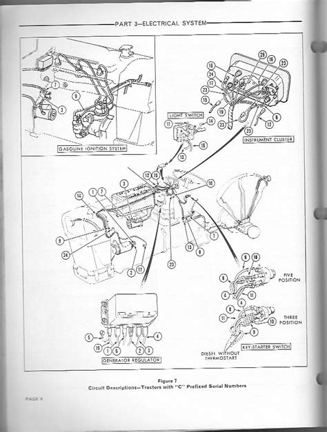 ford  tractor wiring diagram qa  ignition switch diesel voltage regulator