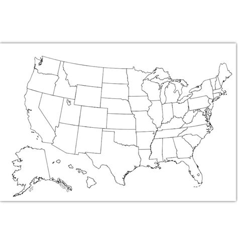 etsy coloring map usa coloring page usa outline plain  labels blank