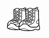 Boots Coloring Mountain Coloringcrew sketch template