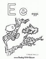 Coloring Letter Alphabet Pages Worksheets Lowercase Color Letters Preschool Printable Colouring Learn Kids Sheet Egg Print Ee Learning Lettering Library sketch template